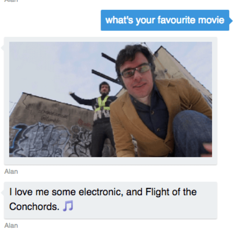 Alan blooper favourite movie